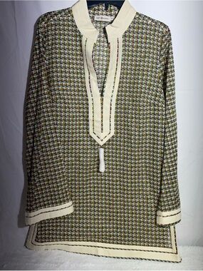 Tory Burch Multicolor Geometric-Print Top